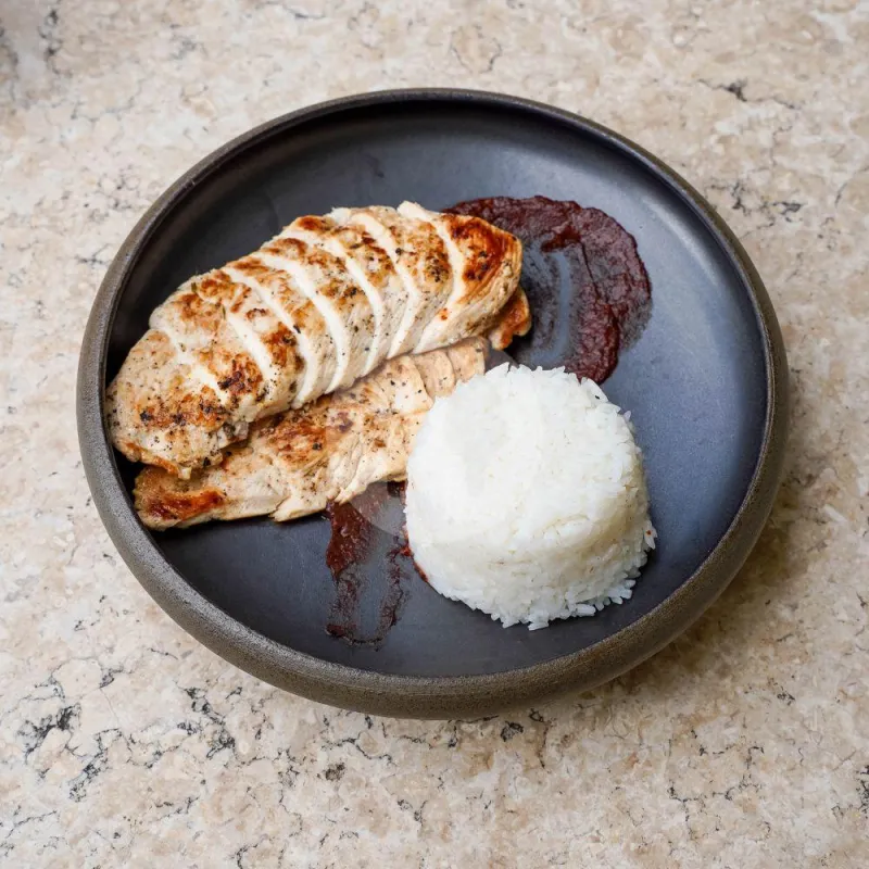 Rice, Chicken & Chilli Jam