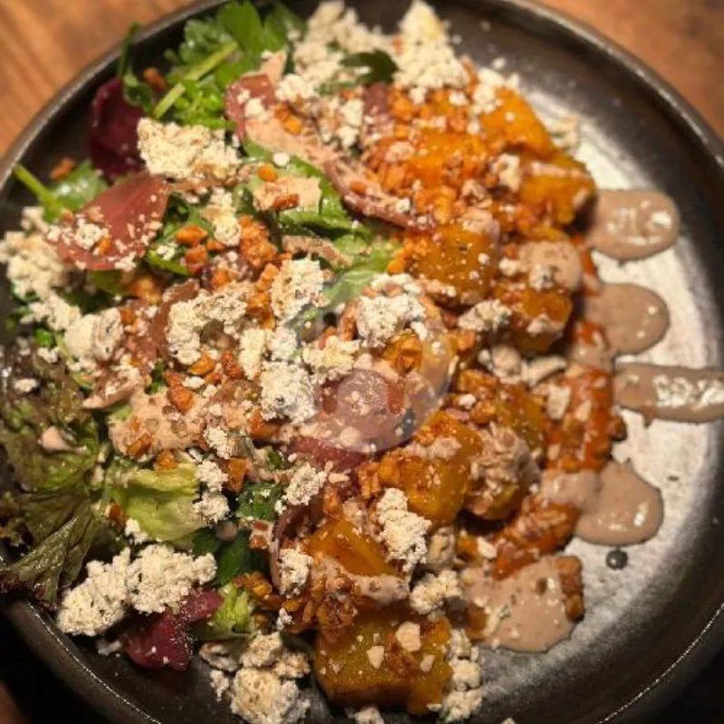 Roasted Pumpkin And Muhammara Bowl